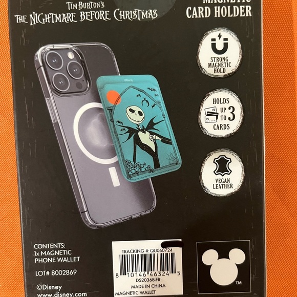 Disney Nightmare Before Christmas Jack Skellington Card Wallet - Picture 3 of 5